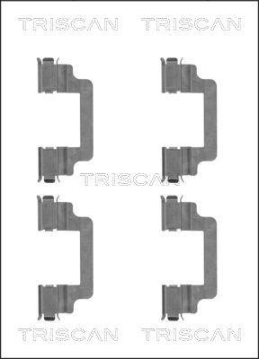 Triscan 8105 101659 - Piederumu komplekts, Disku bremžu uzlikas ps1.lv