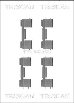 Triscan 8105 101650 - Piederumu komplekts, Disku bremžu uzlikas ps1.lv