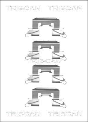 Triscan 8105 101658 - Piederumu komplekts, Disku bremžu uzlikas ps1.lv