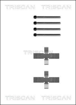 Triscan 8105 101237 - Piederumu komplekts, Disku bremžu uzlikas ps1.lv