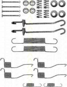 Triscan 8105 102507 - Piederumu komplekts, Bremžu loki ps1.lv