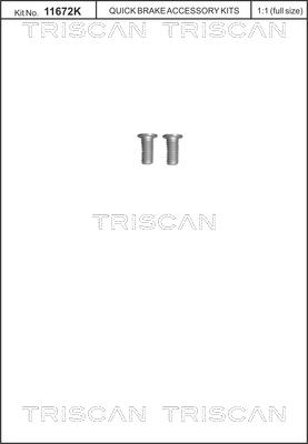 Triscan 8105 116013 - Skrūvju komplekts, Bremžu disks ps1.lv