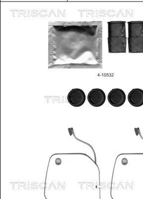 Triscan 8105 111623 - Piederumu komplekts, Disku bremžu uzlikas ps1.lv