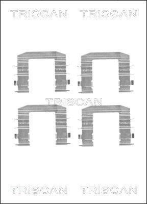 Triscan 8105 181009 - Piederumu komplekts, Disku bremžu uzlikas ps1.lv