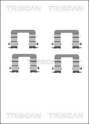 Triscan 8105 181007 - Piederumu komplekts, Disku bremžu uzlikas ps1.lv