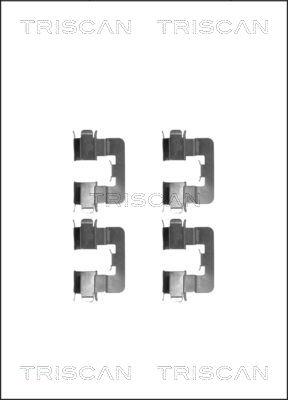 Triscan 8105 131641 - Piederumu komplekts, Disku bremžu uzlikas ps1.lv