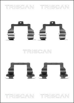 Triscan 8105 131632 - Piederumu komplekts, Disku bremžu uzlikas ps1.lv