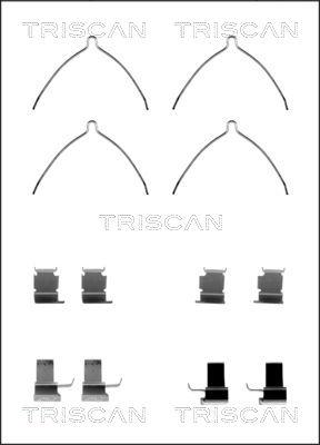 Triscan 8105 131629 - Piederumu komplekts, Disku bremžu uzlikas ps1.lv