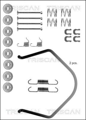 Triscan 8105 132506 - Piederumu komplekts, Bremžu loki ps1.lv