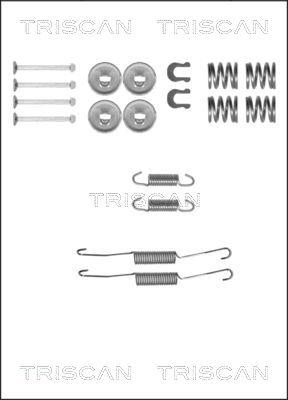 Triscan 8105 132587 - Piederumu komplekts, Bremžu loki ps1.lv