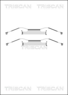 Triscan 8105 291607 - Piederumu komplekts, Disku bremžu uzlikas ps1.lv