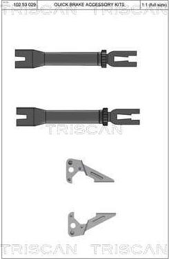 Triscan 8105 291701 - Regulatora komplekts, Trumuļu bremzes ps1.lv