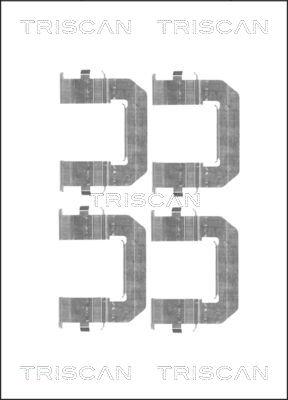 Triscan 8105 241609 - Piederumu komplekts, Disku bremžu uzlikas ps1.lv