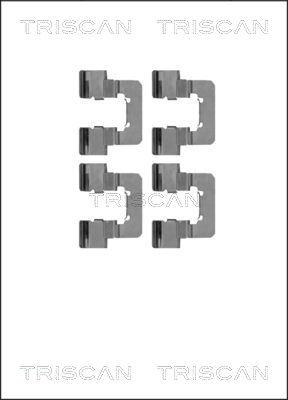 Triscan 8105 241611 - Piederumu komplekts, Disku bremžu uzlikas ps1.lv