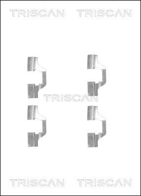 Triscan 8105 251598 - Piederumu komplekts, Disku bremžu uzlikas ps1.lv