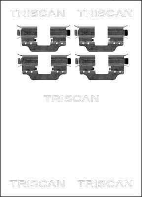 Triscan 8105 231597 - Piederumu komplekts, Disku bremžu uzlikas ps1.lv