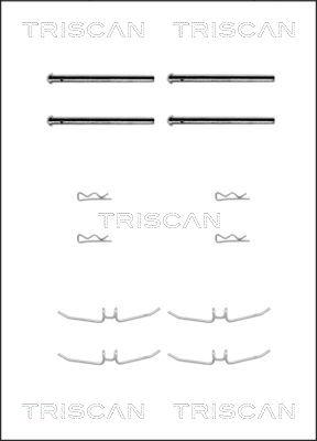 Triscan 8105 271192 - Piederumu komplekts, Disku bremžu uzlikas ps1.lv