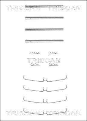 Triscan 8105 271359 - Piederumu komplekts, Disku bremžu uzlikas ps1.lv