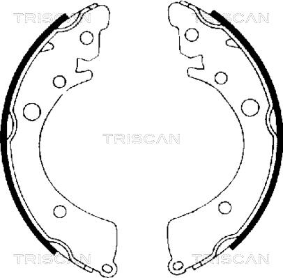 Triscan 8100 40402 - Bremžu loku komplekts ps1.lv