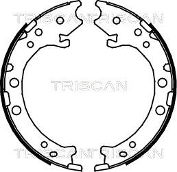 Triscan 8100 40008 - Bremžu loku komplekts ps1.lv