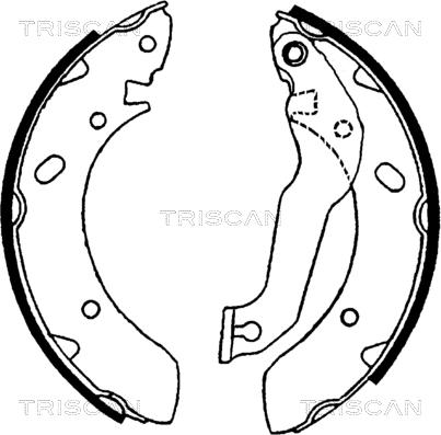 Triscan 8100 43561 - Bremžu loku komplekts ps1.lv