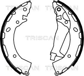 Triscan 8100 43014 - Bremžu loku komplekts ps1.lv