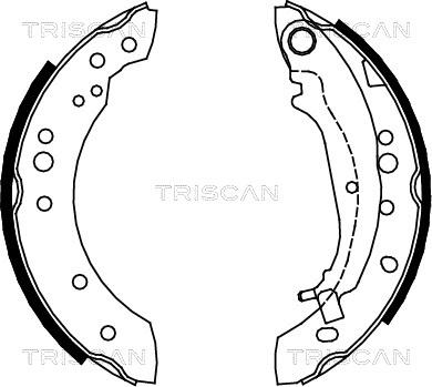 Triscan 8100 42020 - Bremžu loku komplekts ps1.lv