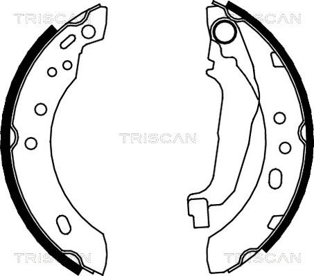 Triscan 8100 14543 - Bremžu loku komplekts ps1.lv