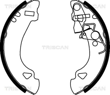 Triscan 8100 15548 - Bremžu loku komplekts ps1.lv