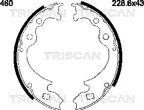 Triscan 8100 16460 - Bremžu loku komplekts ps1.lv