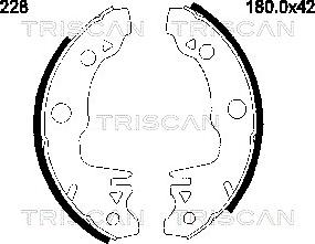 Triscan 8100 16518 - Bremžu loku komplekts ps1.lv