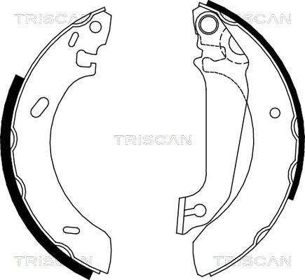 Triscan 8100 16536 - Bremžu loku komplekts ps1.lv