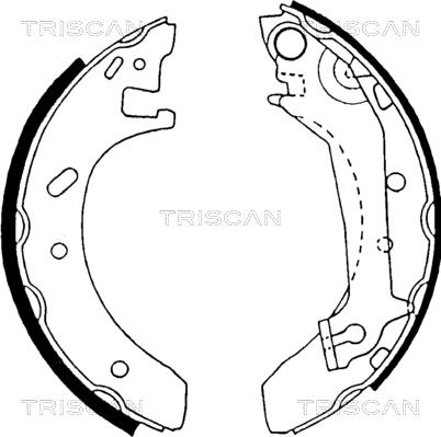 Triscan 8100 16574 - Bremžu loku komplekts ps1.lv