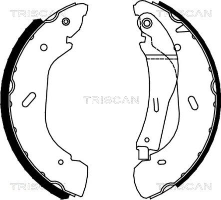 Triscan 8100 16005 - Bremžu loku komplekts ps1.lv