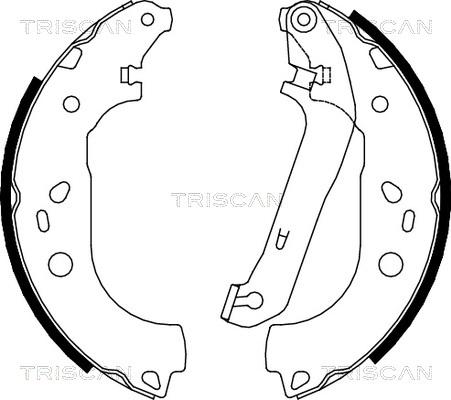 Triscan 8100 16011 - Bremžu loku komplekts ps1.lv