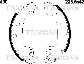 Triscan 8100 10490 - Bremžu loku komplekts ps1.lv