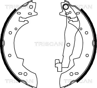 Triscan 8100 10447 - Bremžu loku komplekts ps1.lv