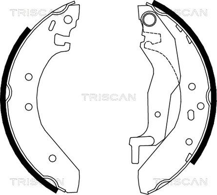 Triscan 8100 10527 - Bremžu loku komplekts ps1.lv