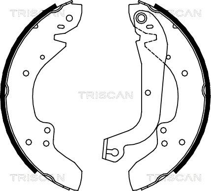 Triscan 8100 10374 - Bremžu loku komplekts ps1.lv