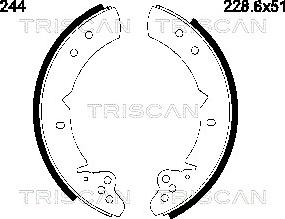 Triscan 8100 13525 - Bremžu loku komplekts ps1.lv