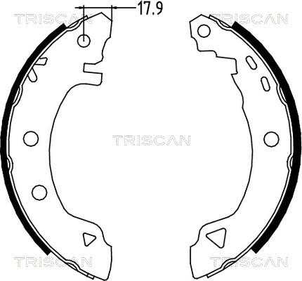 Triscan 8100 12523 - Bremžu loku komplekts ps1.lv