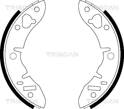 Triscan 8100 17033 - Bremžu loku komplekts ps1.lv