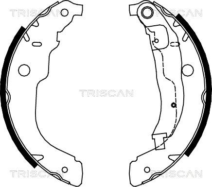 Triscan 8100 28053 - Bremžu loku komplekts ps1.lv
