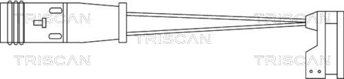 Triscan 8115 10009 - Indikators, Bremžu uzliku nodilums ps1.lv