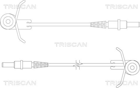 Triscan 8115 10004 - Indikators, Bremžu uzliku nodilums ps1.lv