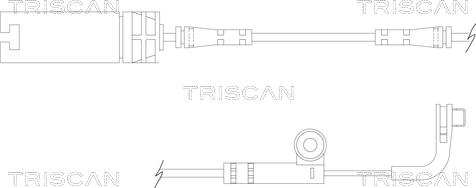 Triscan 8115 11026 - Indikators, Bremžu uzliku nodilums ps1.lv