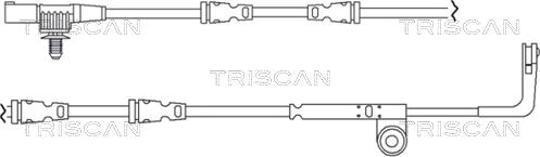 Triscan 8115 17008 - Indikators, Bremžu uzliku nodilums ps1.lv