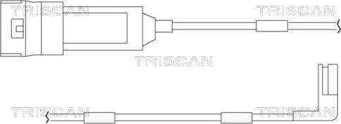 Triscan 8115 24004 - Indikators, Bremžu uzliku nodilums ps1.lv