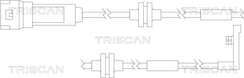 Triscan 8115 24014 - Indikators, Bremžu uzliku nodilums ps1.lv