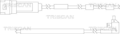 Triscan 8115 24011 - Indikators, Bremžu uzliku nodilums ps1.lv